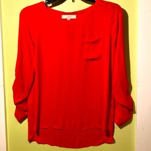 Red Loft blouse